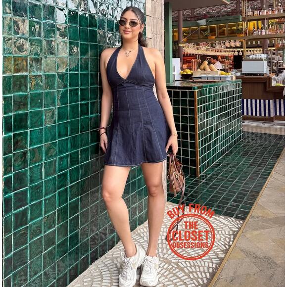 ZARA BLOGGER FAVE!!! Halter Neck Mini Dress NWT - Picture 14 of 16